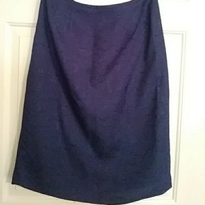 Royal blue skirt